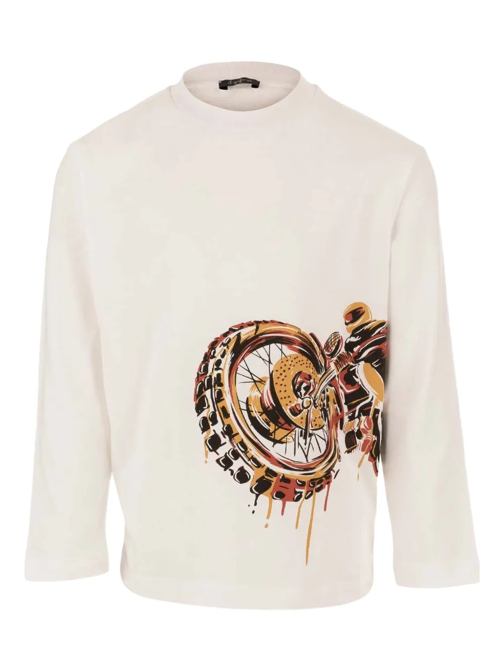 Il Gufo playera con motivo gráfico de motocicleta | neutro | Image 1