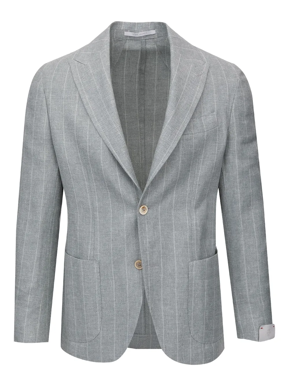 Eleventy blazer con motivo de rayas y botones | gris | Image 1