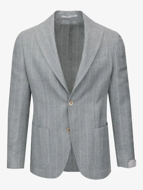 Eleventy blazer con motivo de rayas y botones
