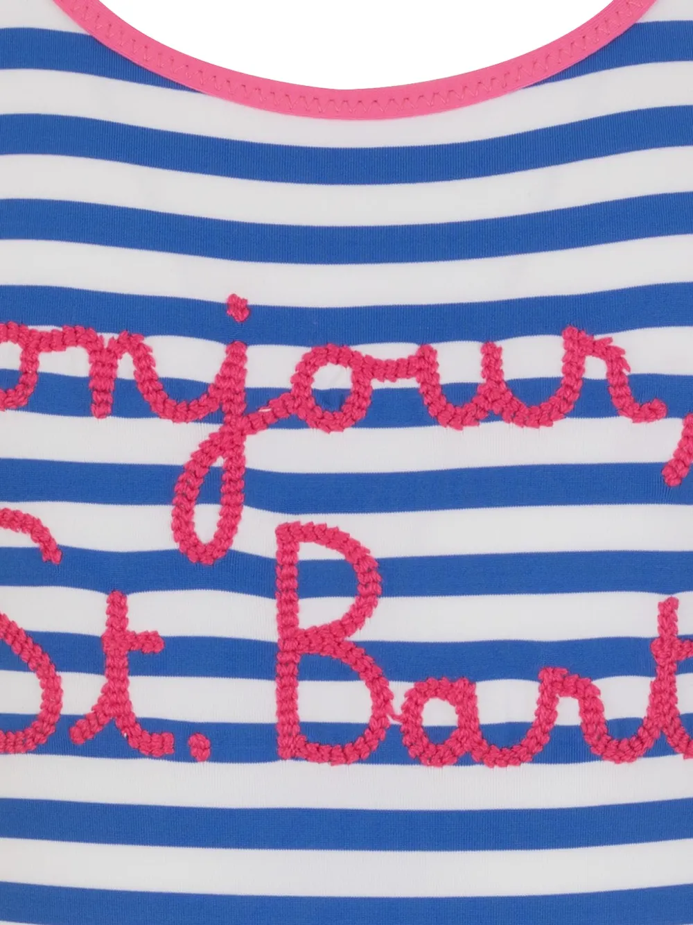 MC2 Saint Barth Kids Gestreept badpak Blauw