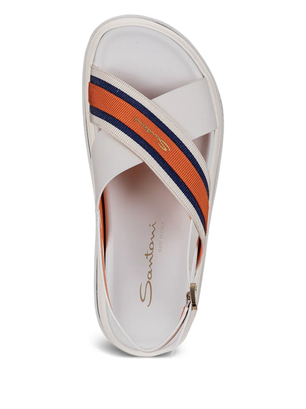 Santoni Sandalen met gekruiste bandjes Wit