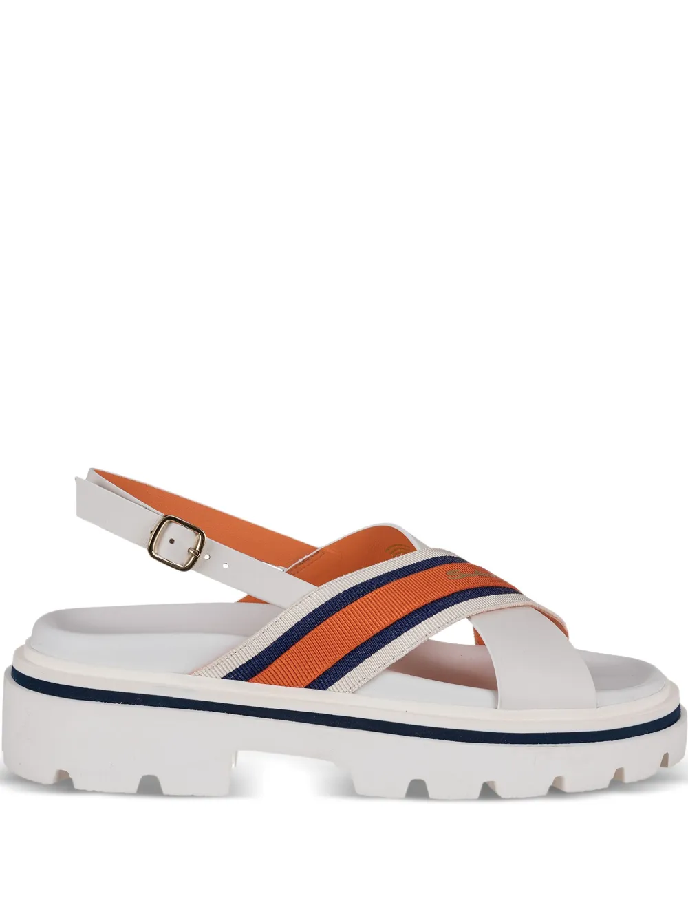Santoni Sandalen met gekruiste bandjes Wit
