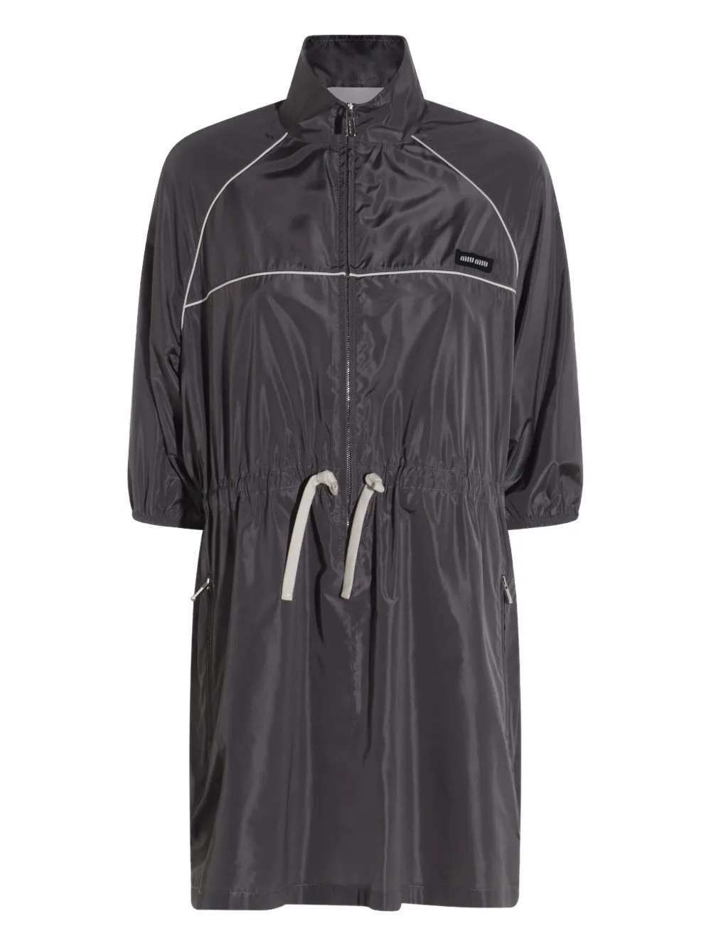 Miu Miu drawstring-waist dress | Grey | Image 1
