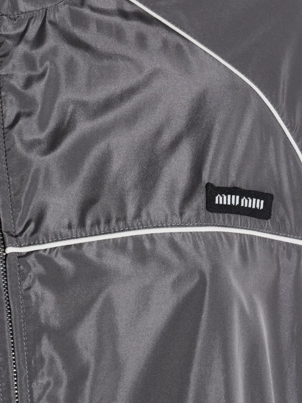 Miu Jurk met trekkoordtaille Grijs