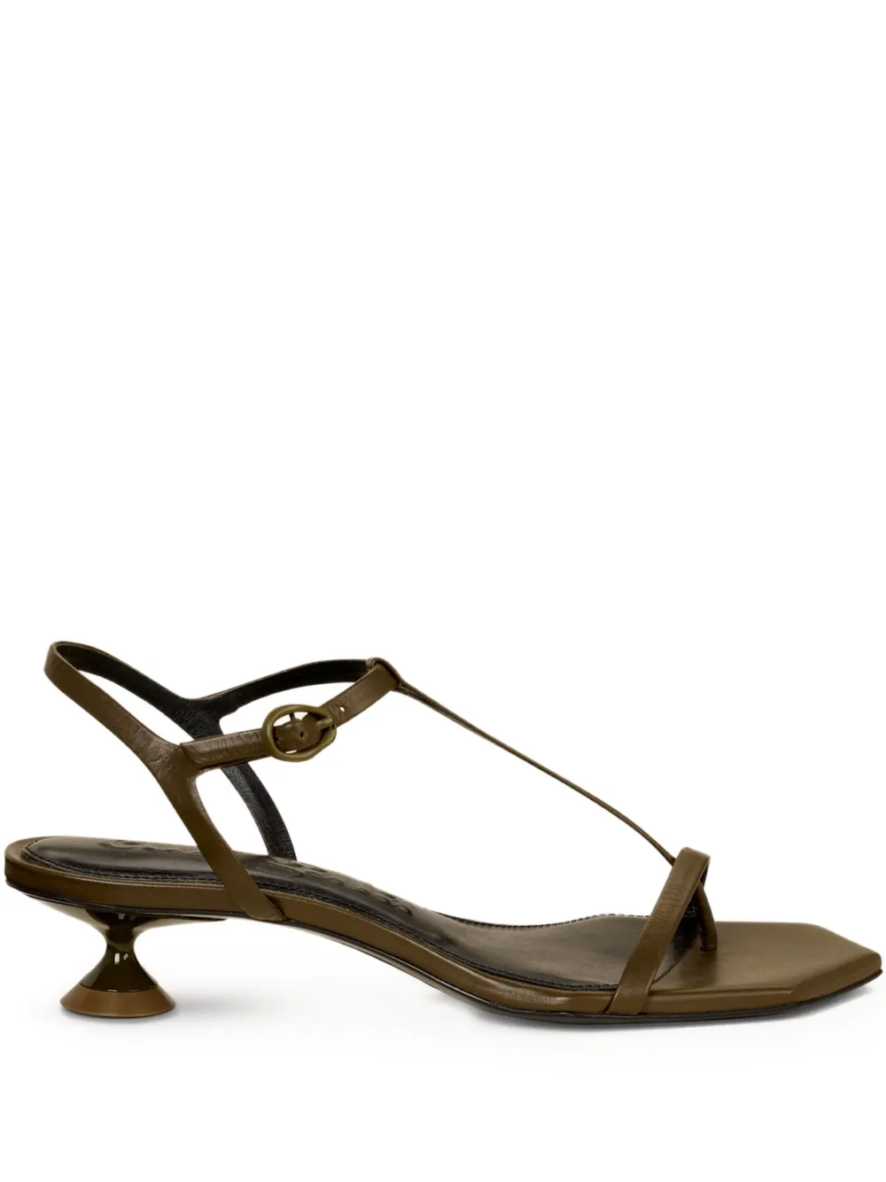 Cult Gaia 35mm Trevi sculpted-heel sandals Green
