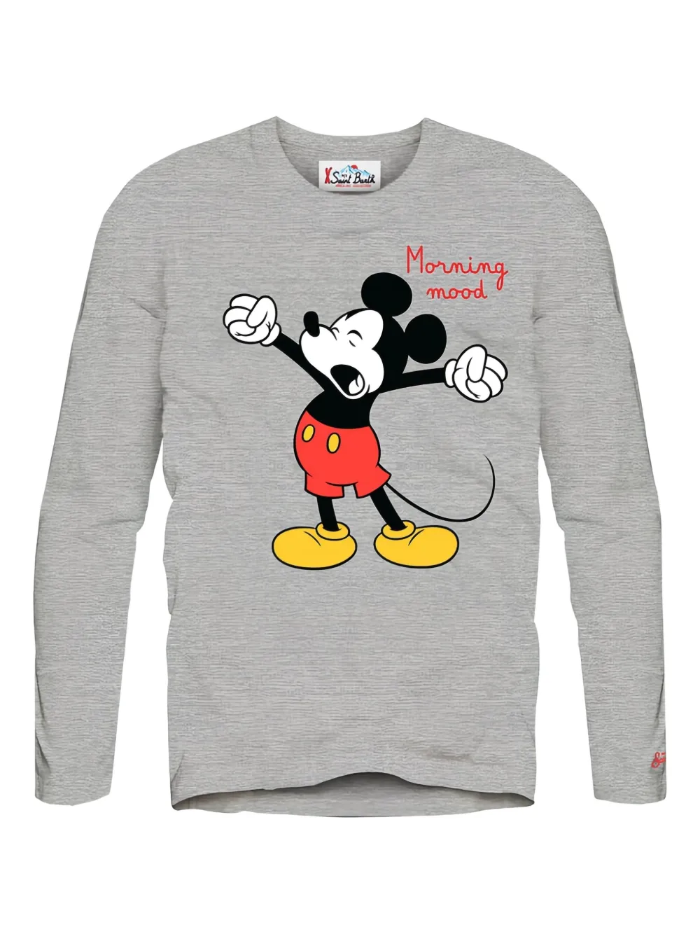 Mc2 Saint Barth Kids' Cartoon-print Top In Gray