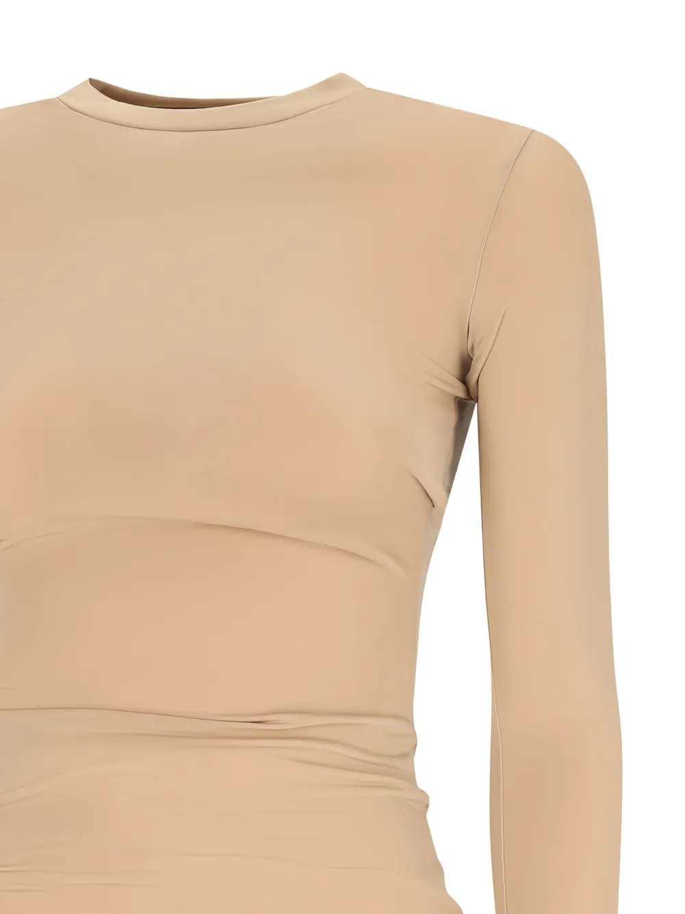 DARKPARK Camren top met ronde hals en lange mouwen Beige