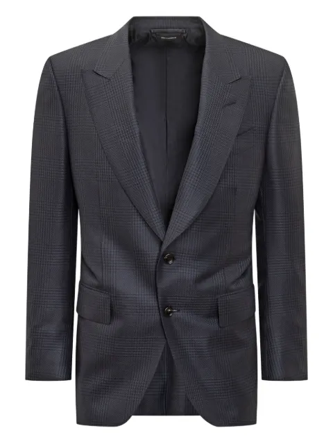 TOM FORD checked two-button jacket