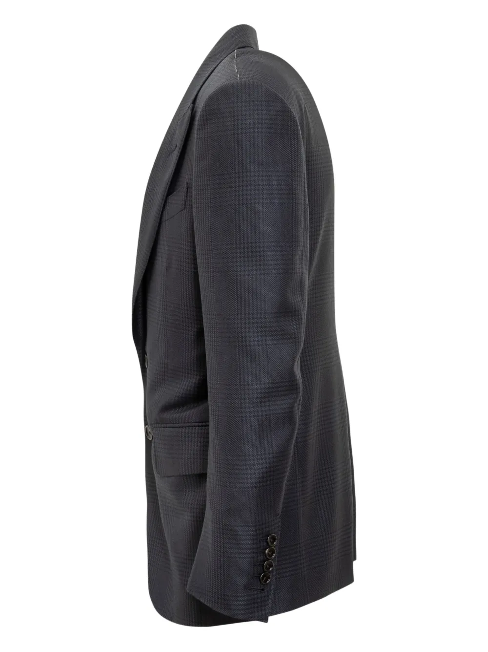 TOM FORD checked two-button jacket Zwart