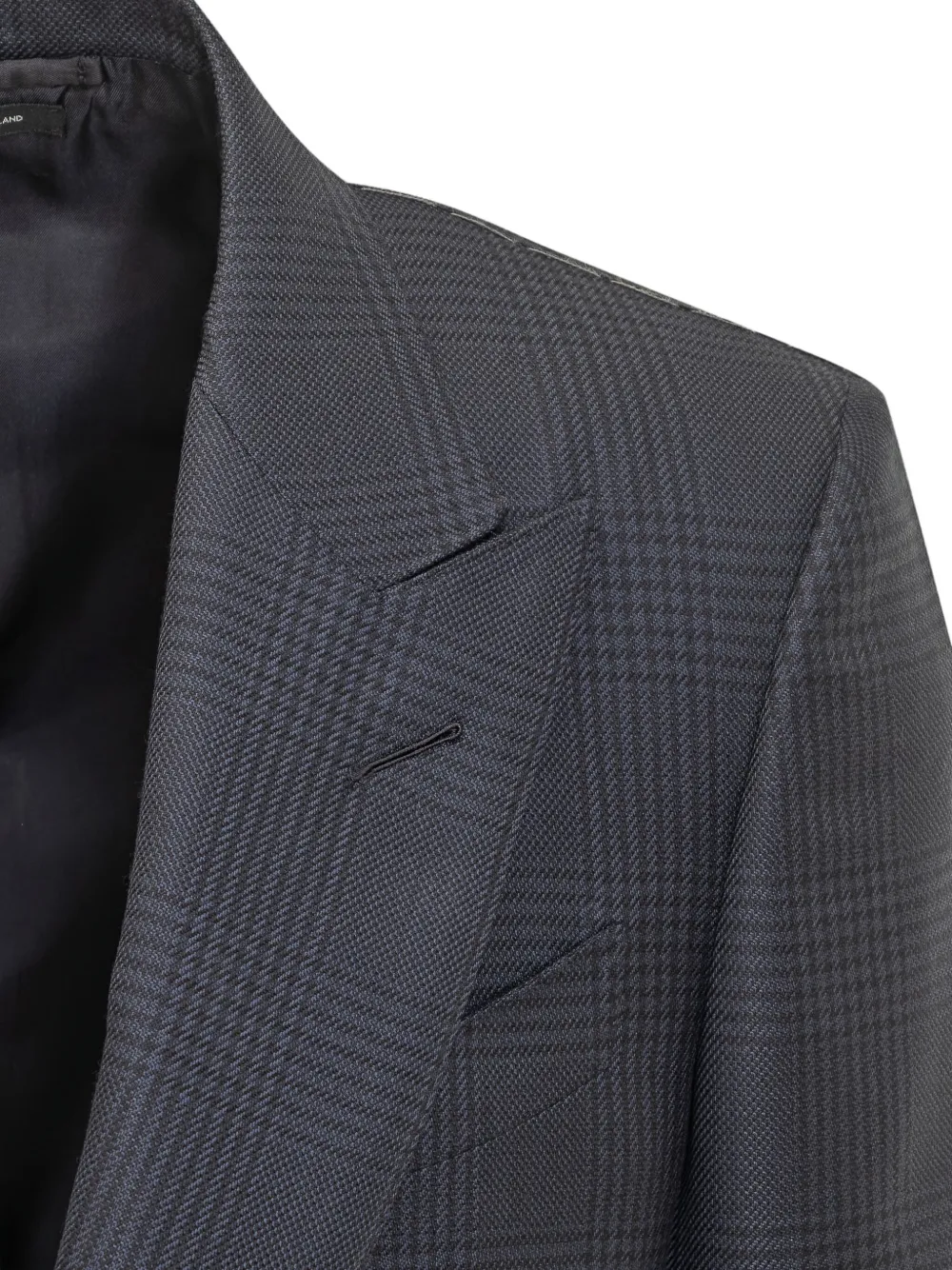 TOM FORD checked two-button jacket Zwart
