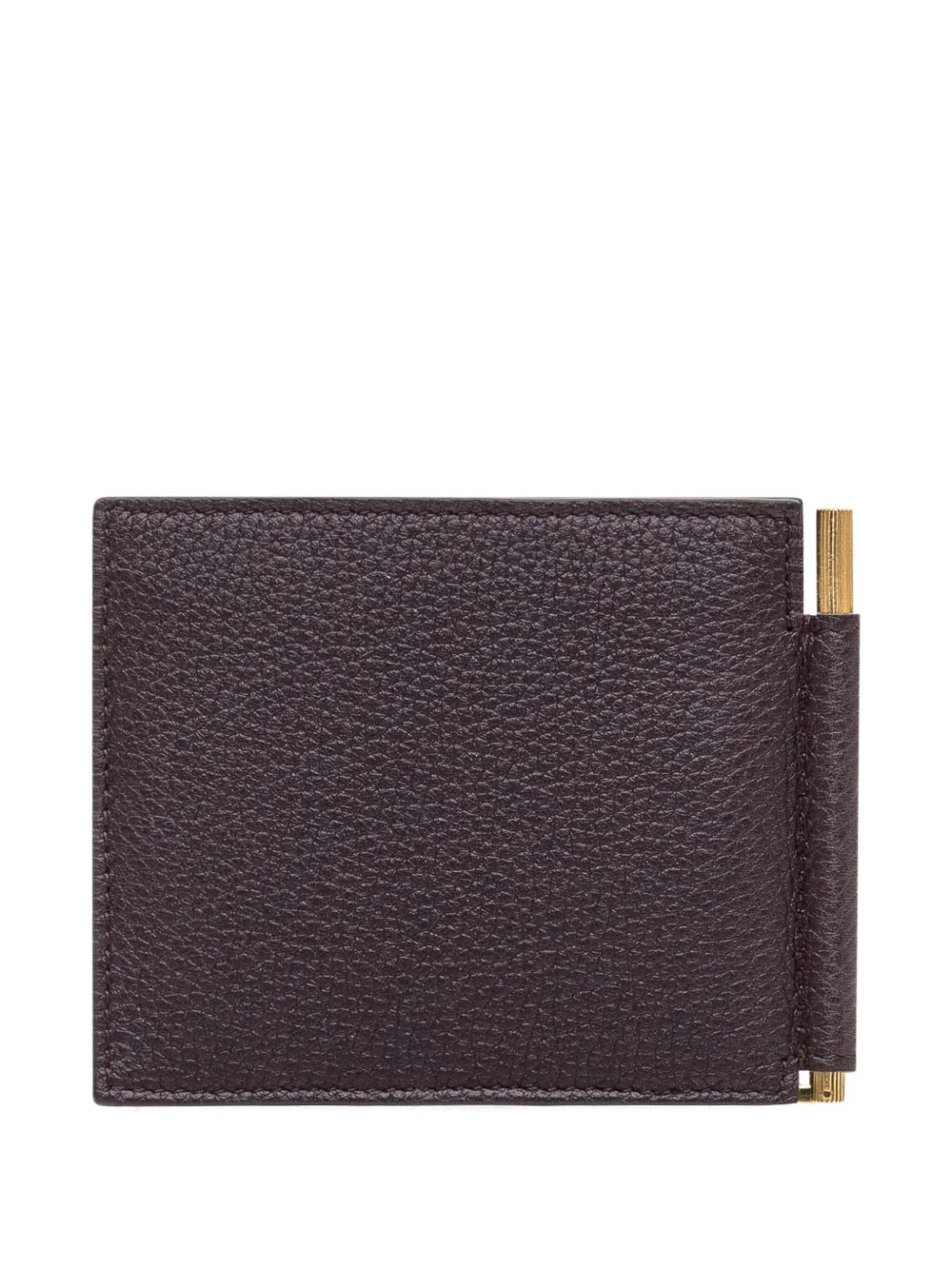 TOM FORD logo-print leather wallet Beige