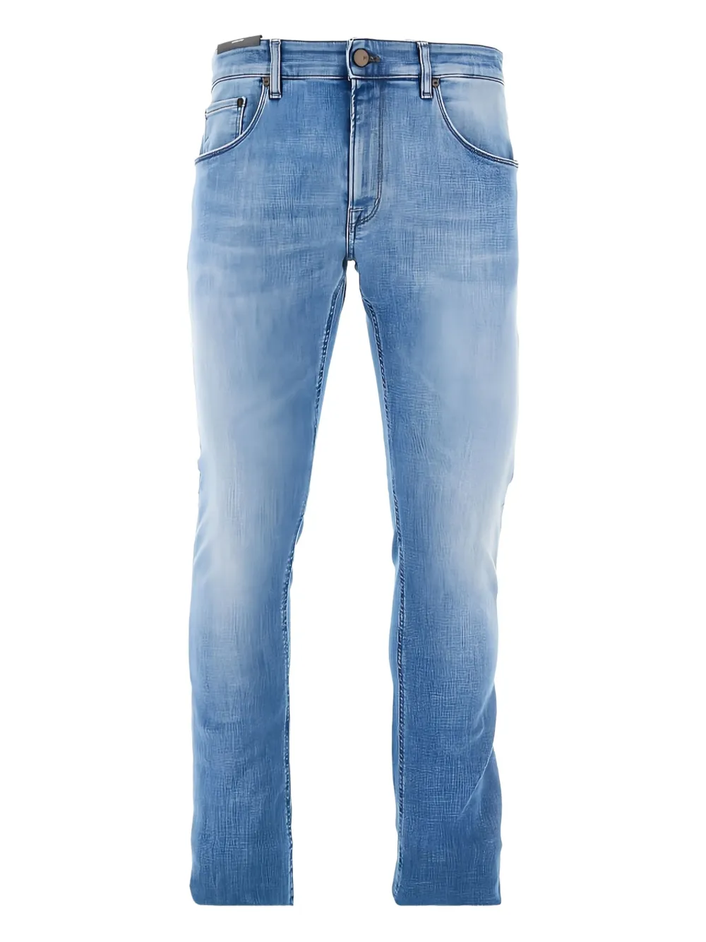 PT Torino Jeans met logopatch Blauw