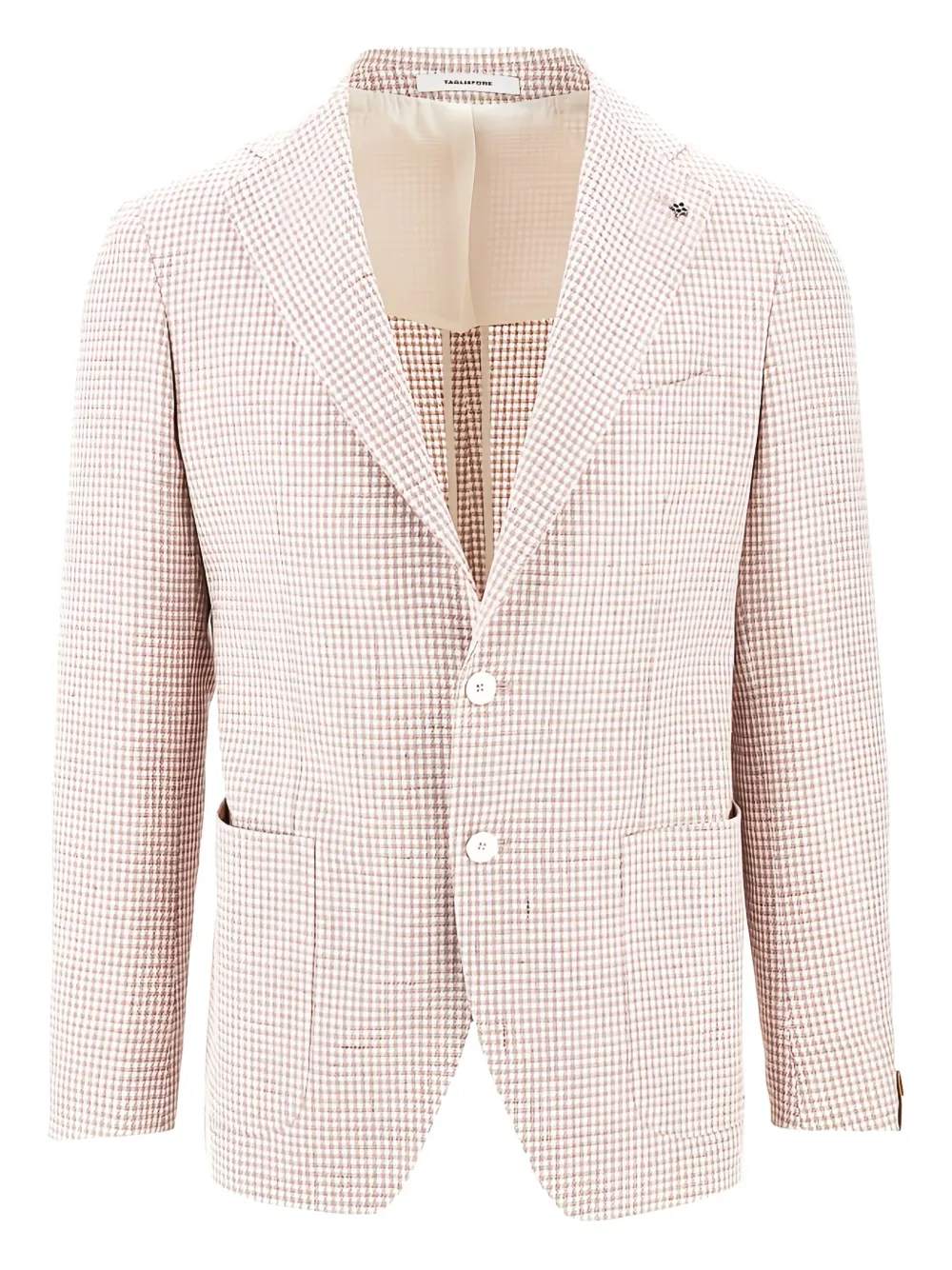 Tagliatore houndstooth-pattern blazer | Pink | Image 1