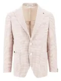 Tagliatore houndstooth-pattern blazer - Pink