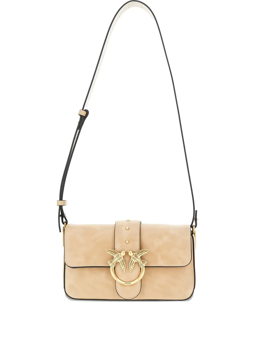 PINKO Classic Love One Simply shoulder bag - ニュートラル PINKO Classic Love One Simply shoulder bag - ニュートラル