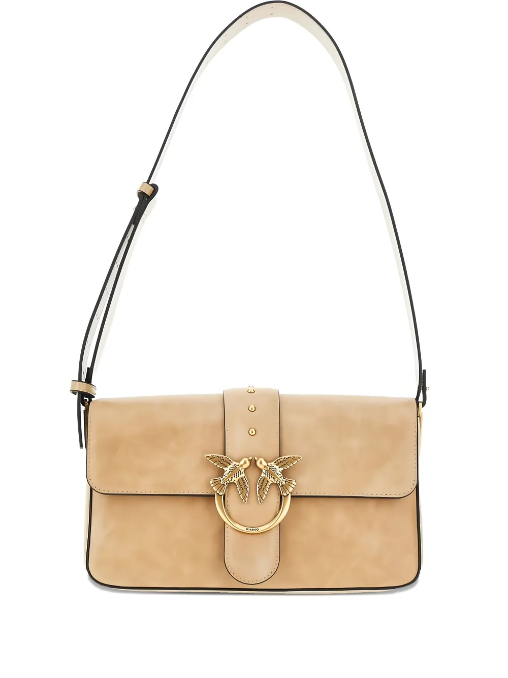 PINKO Love-Birds-motif shoulder bag - ニュートラル PINKO Love-Birds-motif shoulder bag - ニュートラル