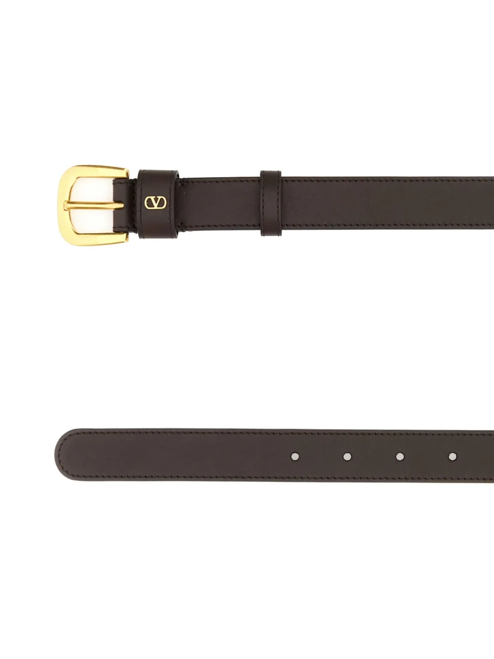 Valentino Garavani leather belt - Bruin