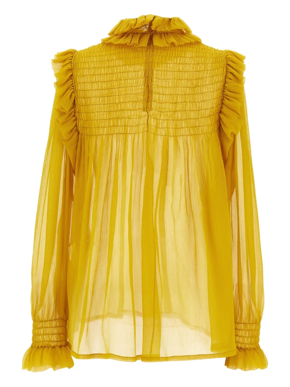 Saint Laurent Zijden blouse - Geel