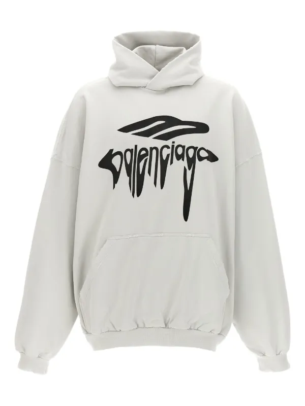 【BALENCIAGA】3B LIQUIFIED HOODIE Balenciaga 3B Liquified Hoodie Large Fit | Saks Fifth Avenue