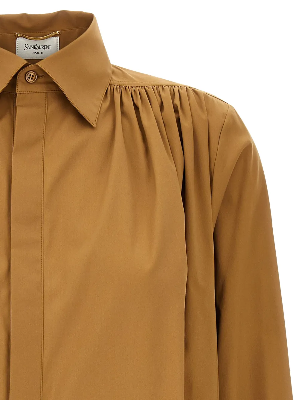 Saint Laurent Mouwloos shirt Bruin