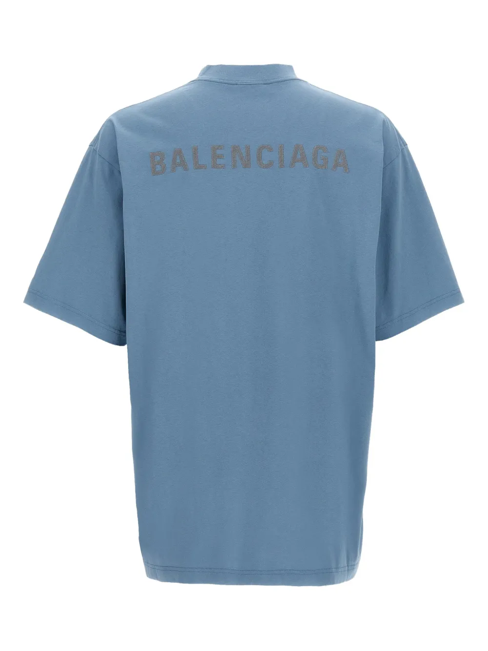 Balenciaga Back Reflective T-shirt - Blauw