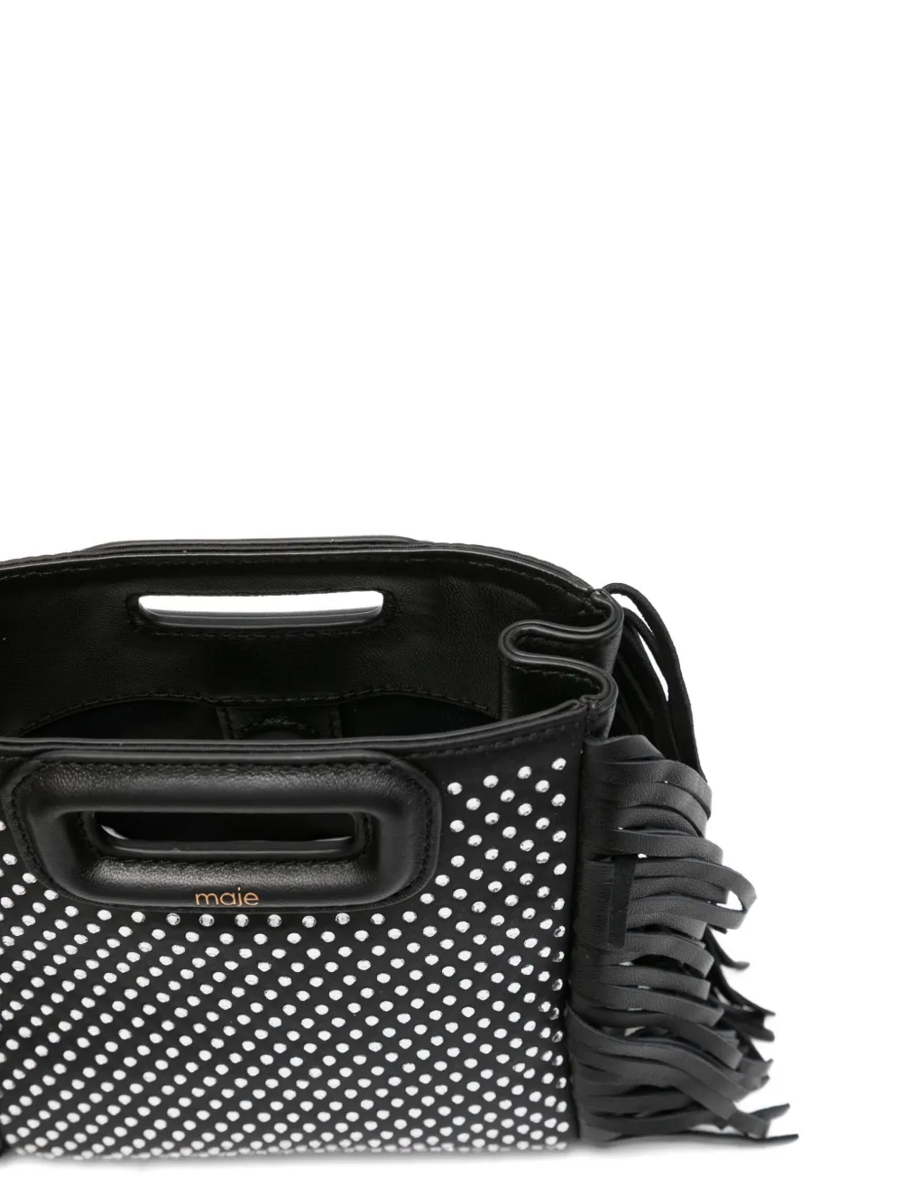 Maje Tas verfraaid met stras Zwart