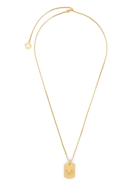 Maje lion-head zodiac-design necklace