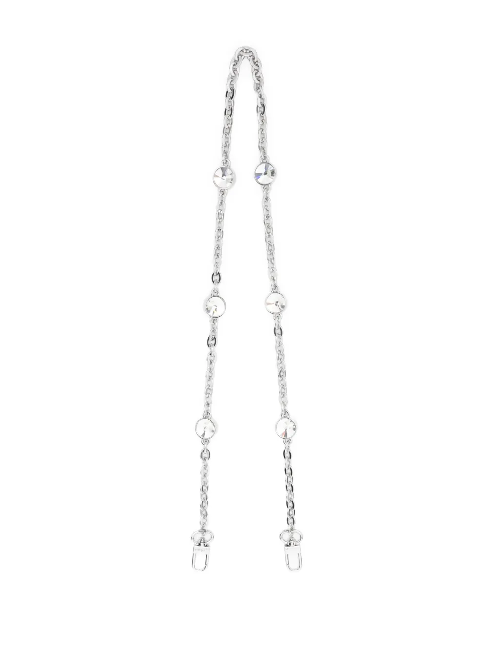 Maje crystal-embellished chain bag accessory | Silver | Image 1