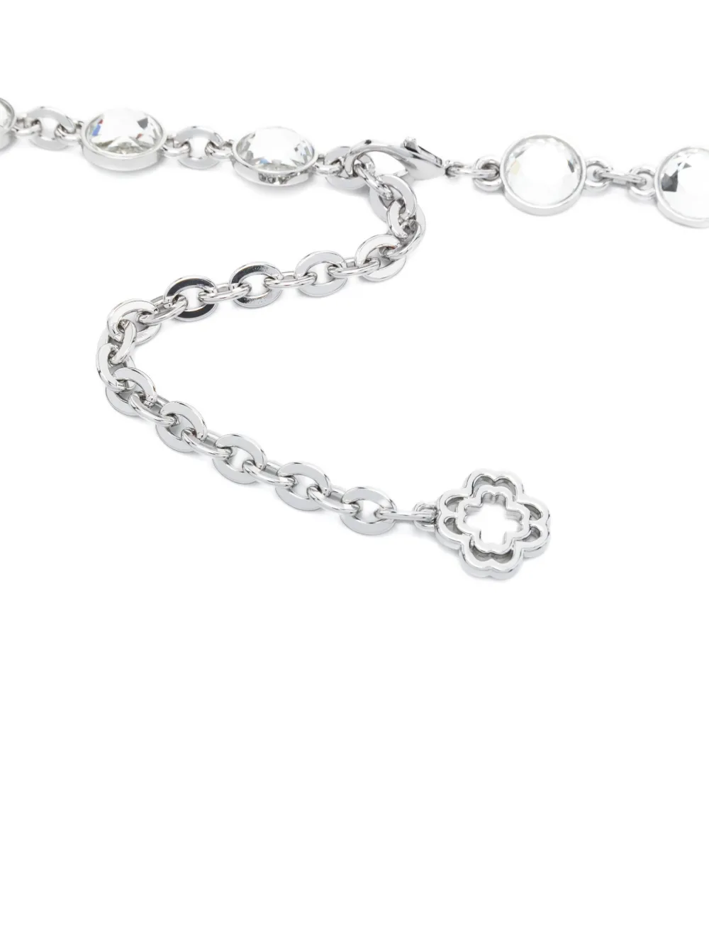 Maje Riem verfraaid met kristallen Zilver