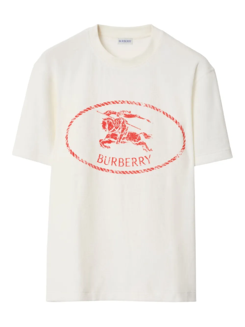 Burberry T-shirt met logoprint Wit