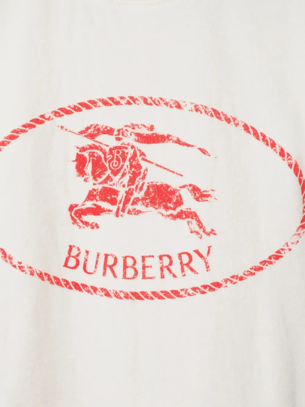 Burberry T-shirt met logoprint Wit