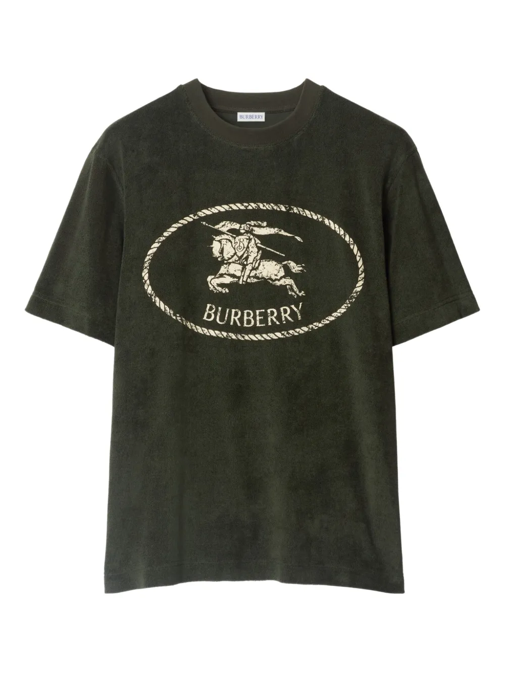 Burberry T-shirt met logoprint Groen