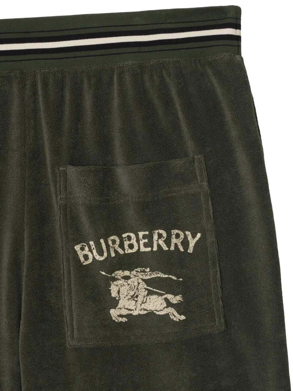 Burberry Shorts met elastische taille Groen
