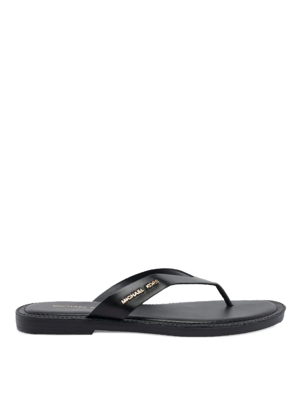 Michael Kors leather sandals Black