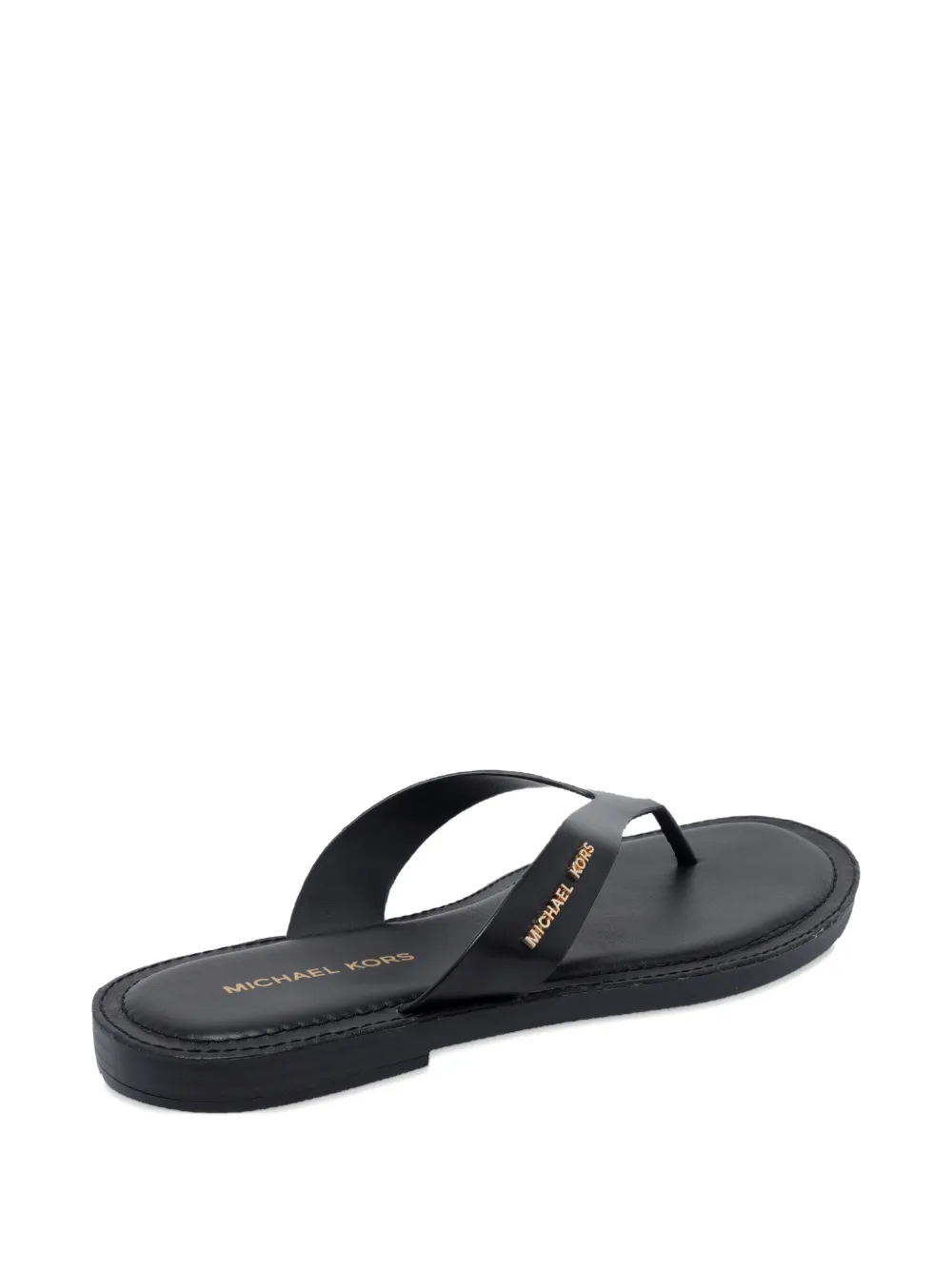 Michael Kors leather sandals Black