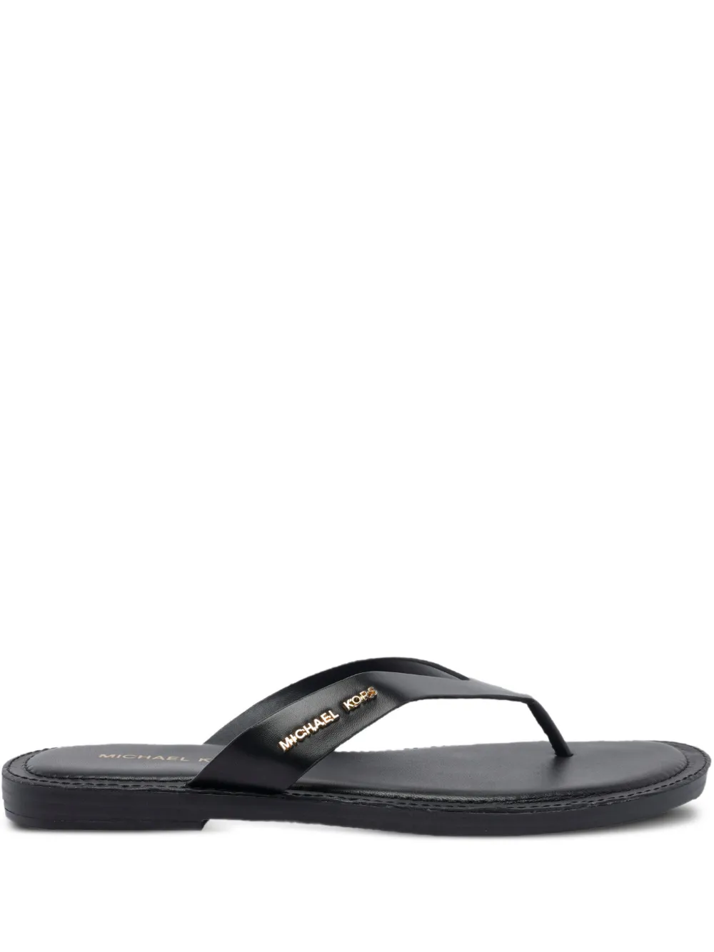 Michael Kors leather sandals Black