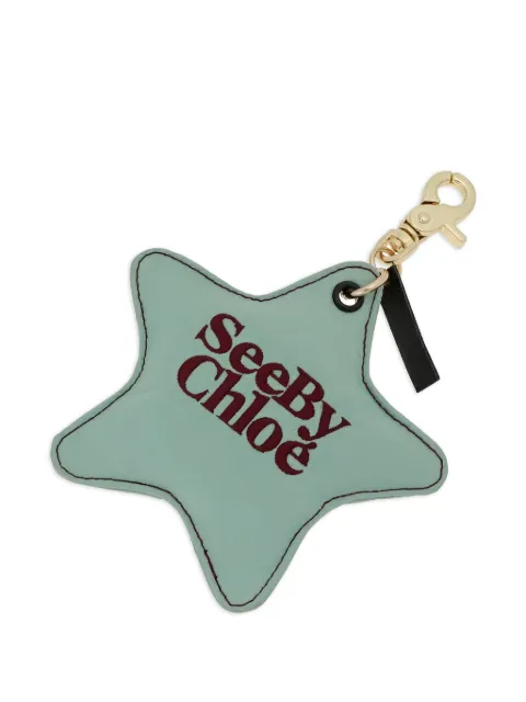 See by Chloé star-shaped embroidered keyring