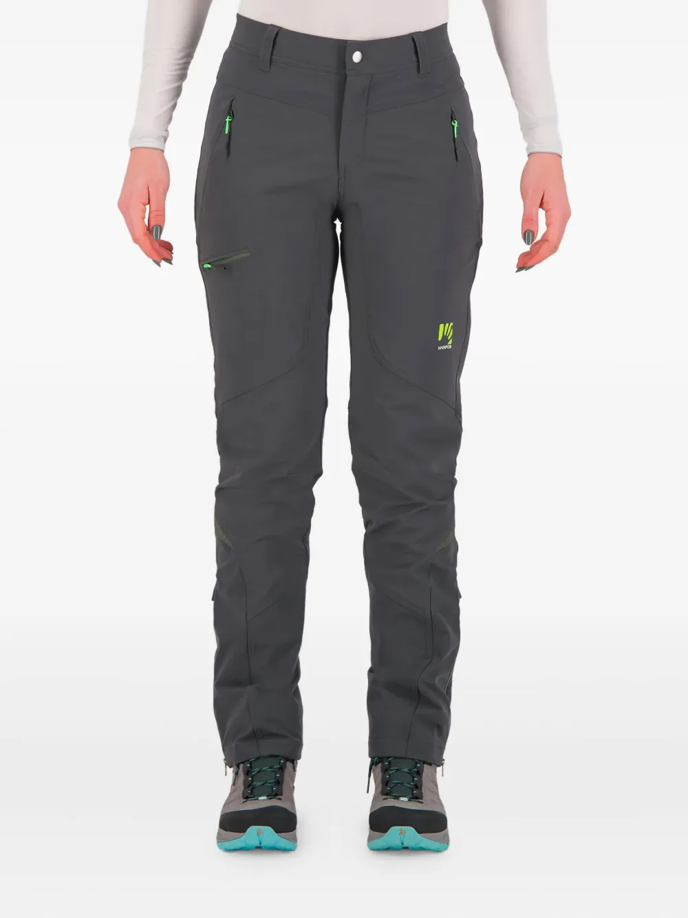 KARPOS Broek met logoprint - Grijs