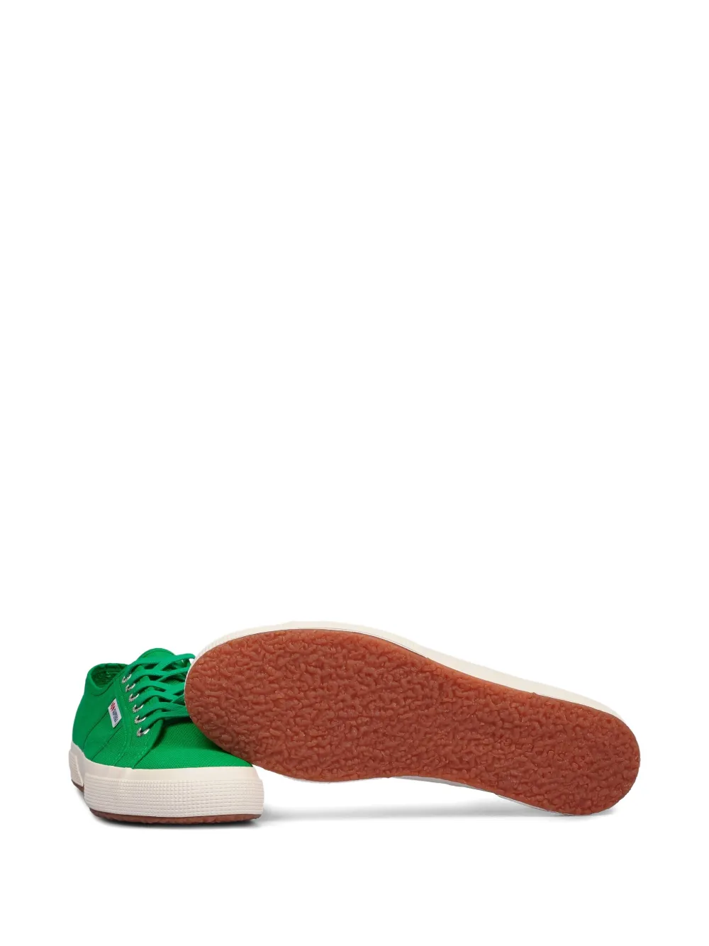 Superga lace-up flat shoes Green