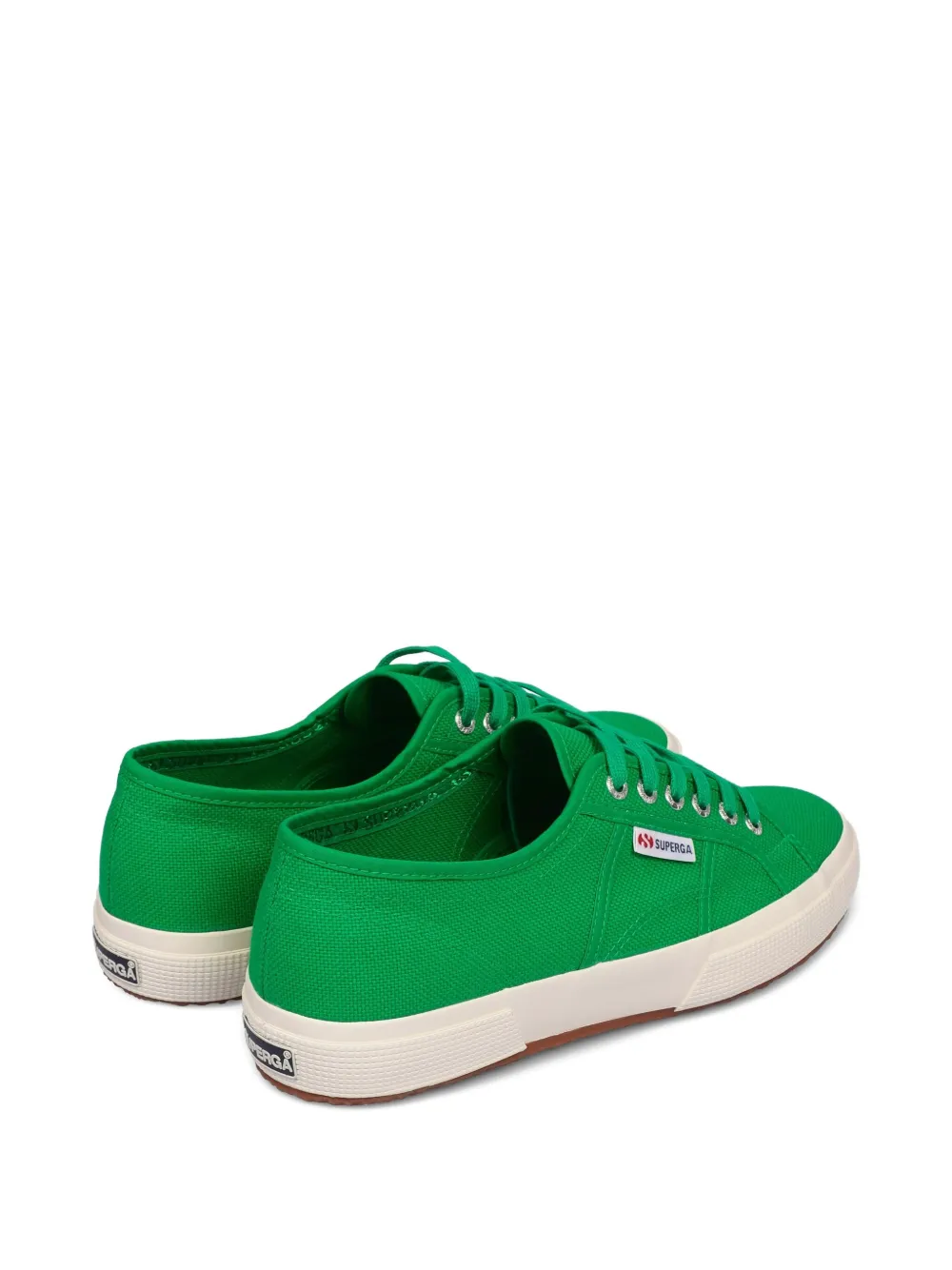 Superga lace-up flat shoes Green