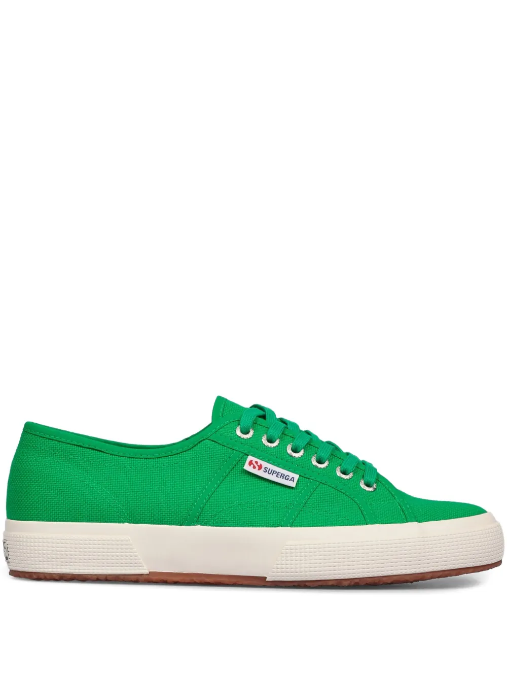 Superga lace-up flat shoes Green