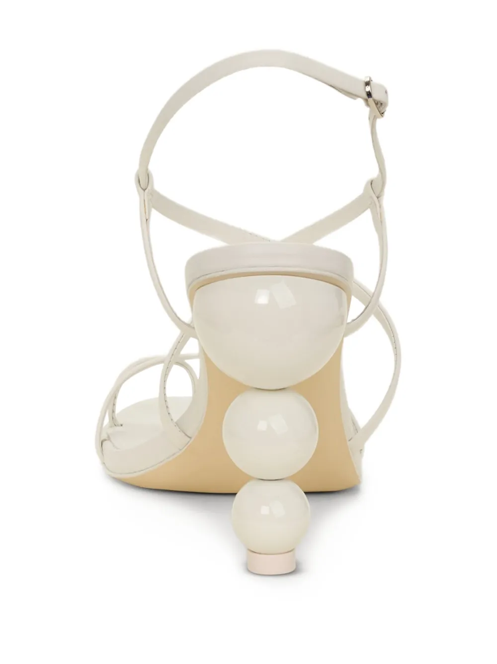 Cult Gaia 95mm Robyn sphere-heel crisscross heeled sandals White