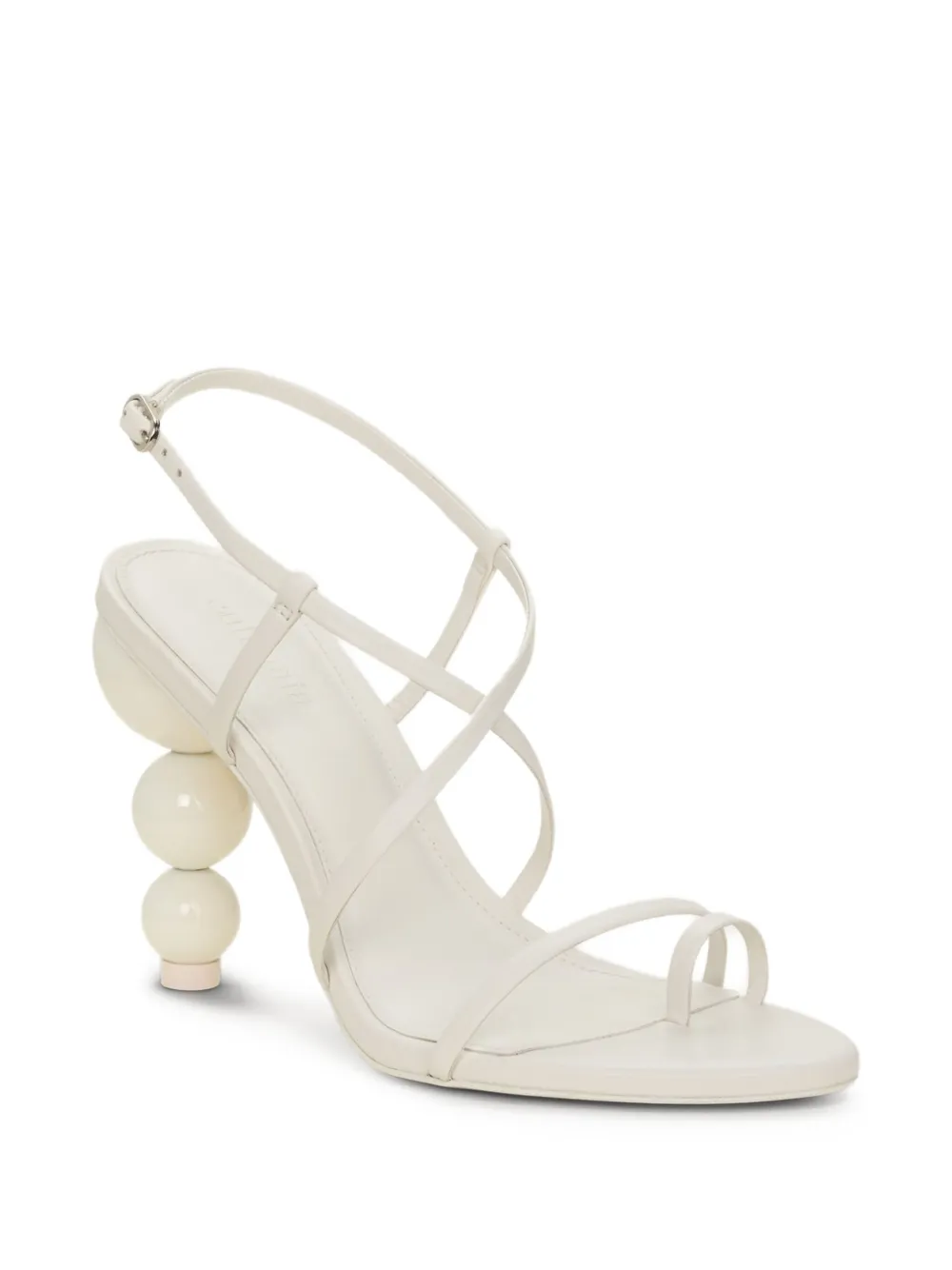 Cult Gaia 95mm Robyn sphere-heel crisscross heeled sandals White