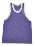 Wales Bonner mesh tank top - Blue