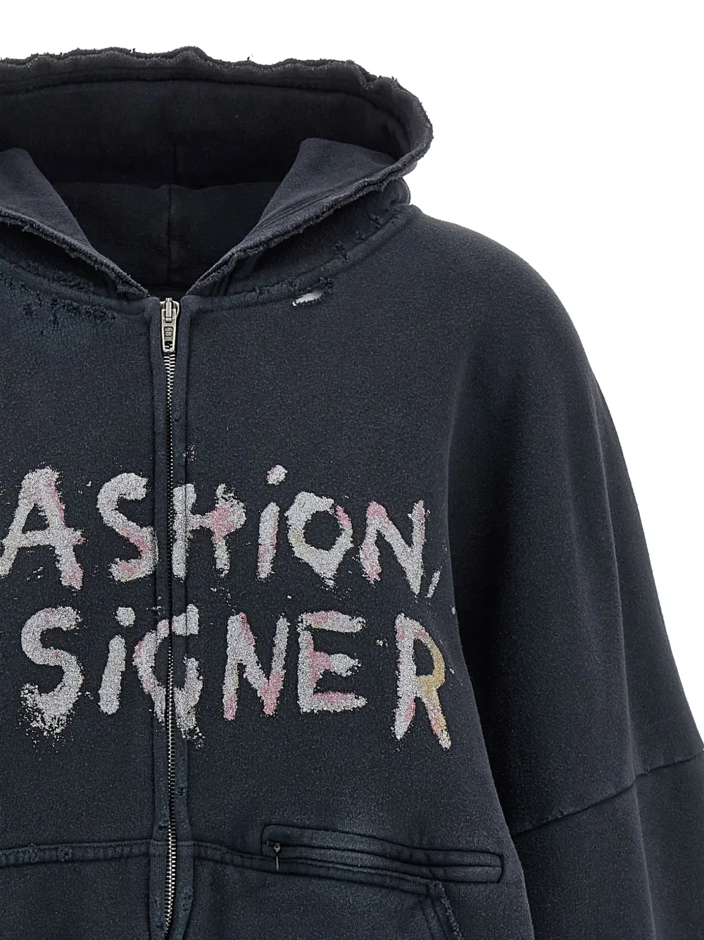 Balenciaga Nail Polish hoodie 1041 BLACK