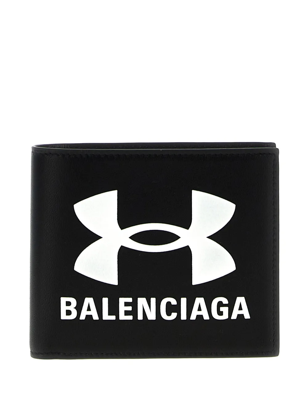 Balenciaga x Under Armour® leather wallet | Black | Image 1