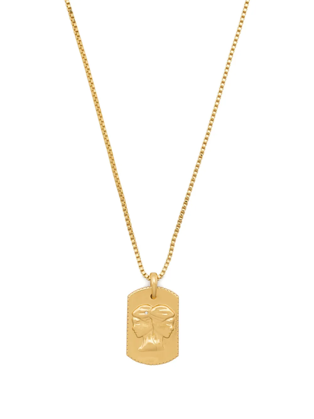  Maje Collar Con Emblema Gemini - Dorado 