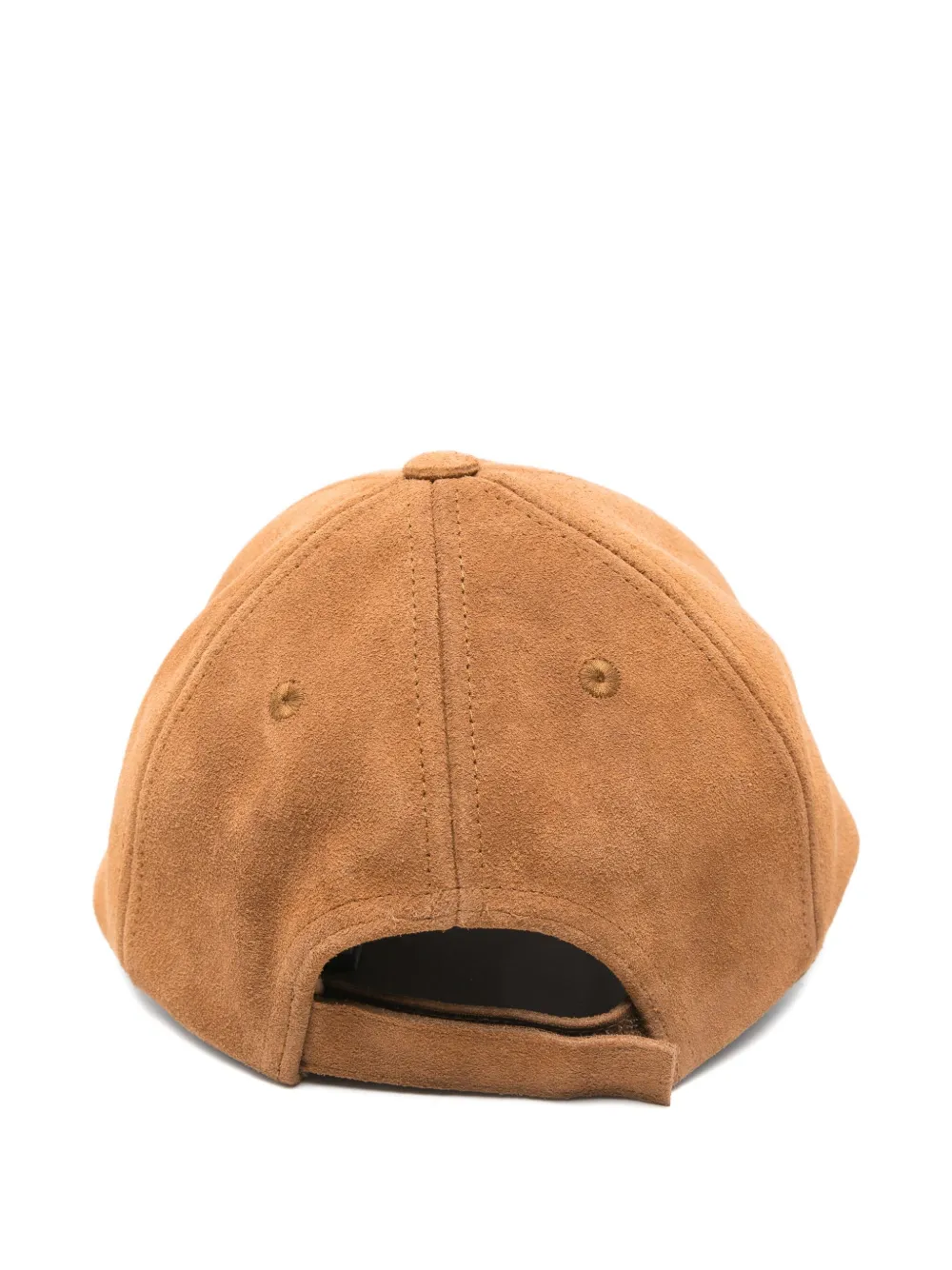 Maje embroidered-logo suede cap - Bruin