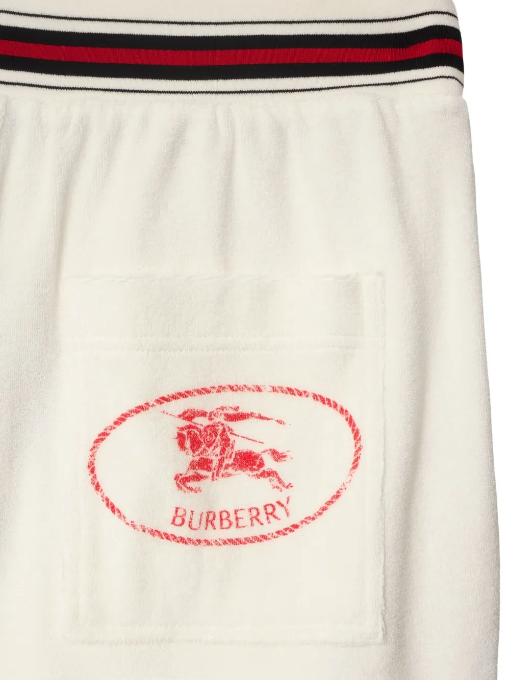 Burberry Shorts met elastische tailleband Wit