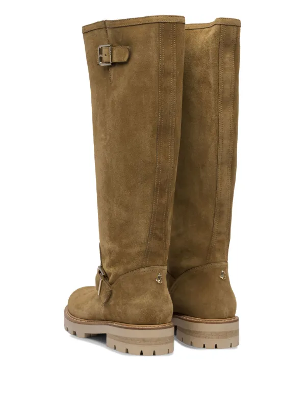 Jimmy Choo Biker II knee-high Boots Brown FARFETCH IN